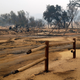 Lo que quedó de Paramount Ranch después de los incendios forestales en California el 9 de noviembre de 2018.